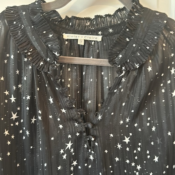 Violet + Claire Sheer Blouse - Picture 3 of 3